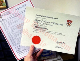 Nanyang Technological University - Fake Diploma Sample from Singapore